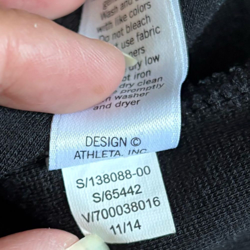 Athleta Illusion Ponte Dress Black Long Sleeve Womens Size XS‎ - Picture 9 of 9